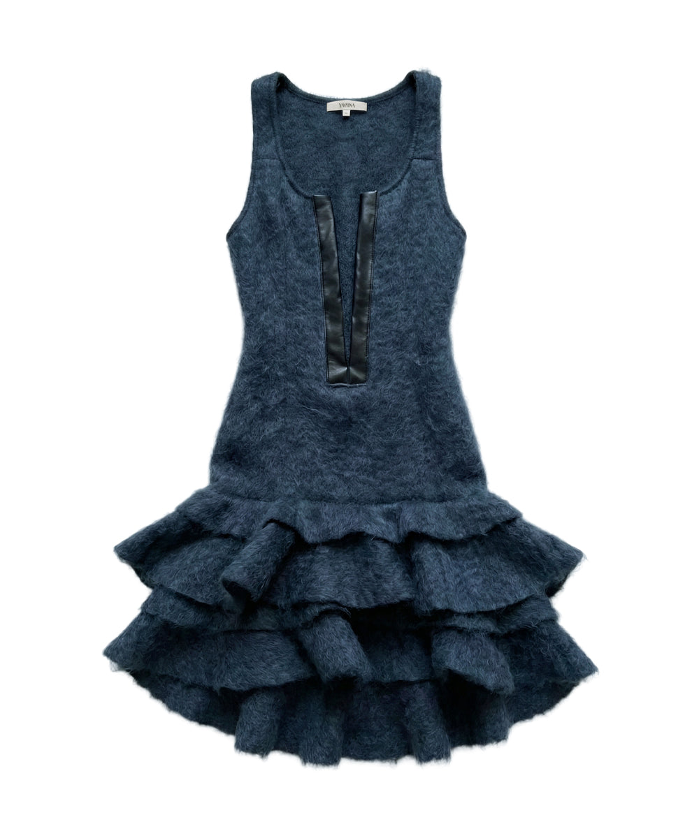 WOOL GRAPHITE DRESS