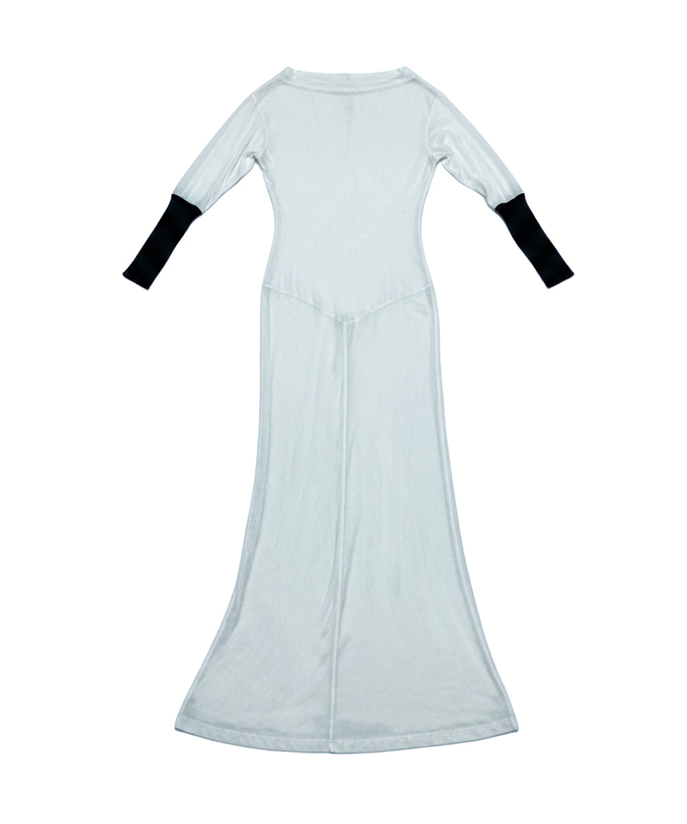 WHITE JERSEY DRESS